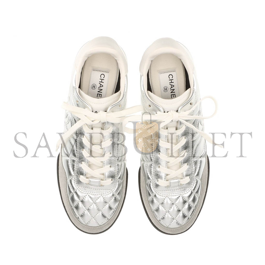 CHANEL SNEAKER LOW-TOP SILVER G45839